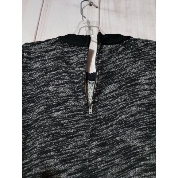 Madewell Sweater Ladies Medium Black Short Sleeve Round‎ Neck Embellished - Picture 4 of 8